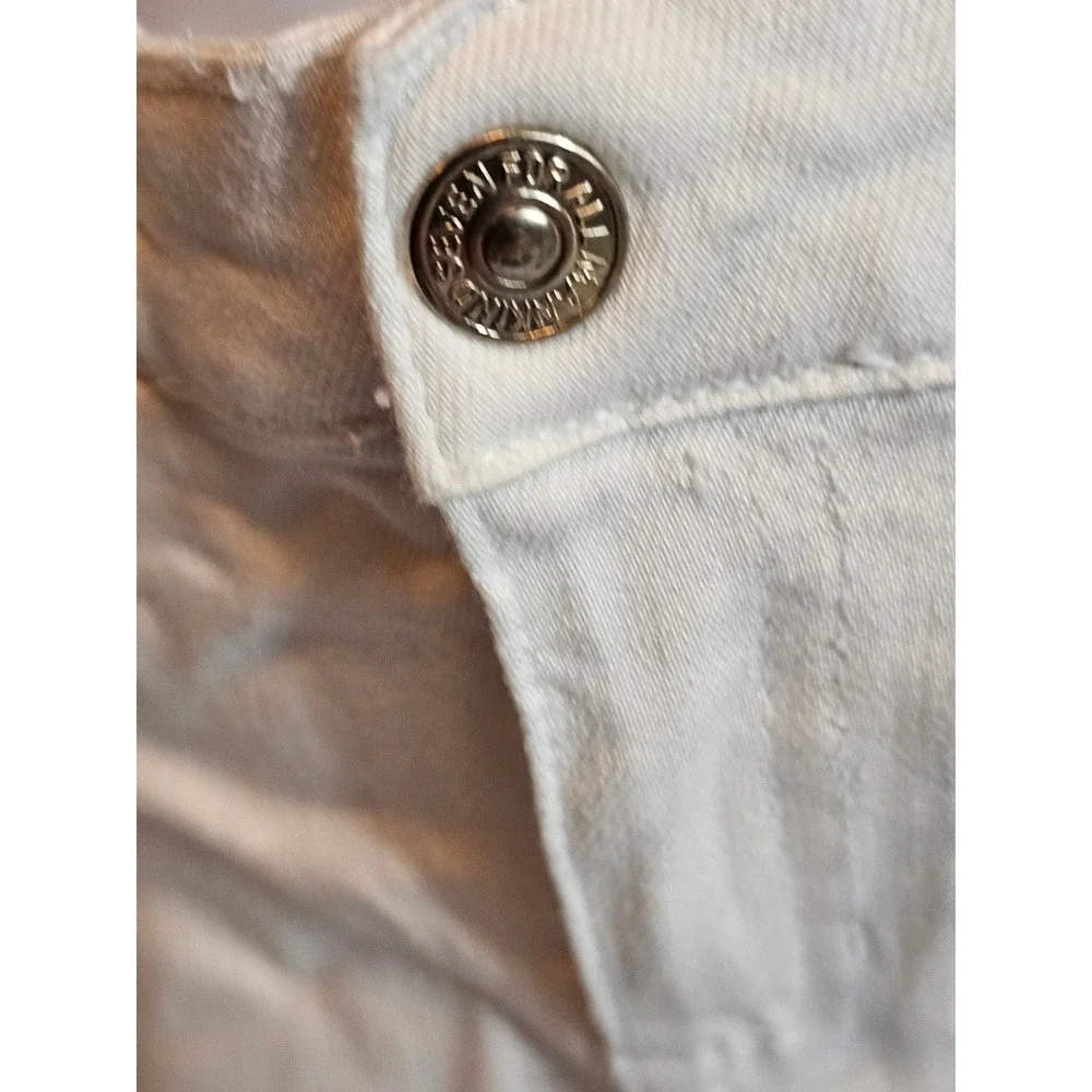 7‎ Seven for All Mankind Infant girls White Designer jeans Sz 2T EUC Adjustable